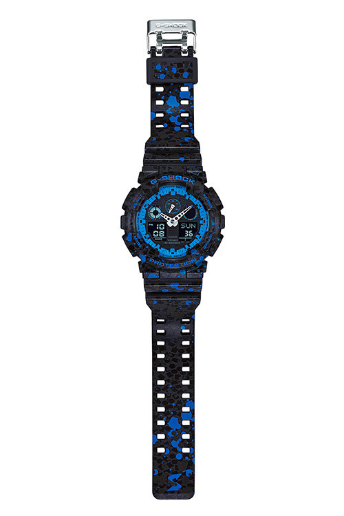 G-SHOCK×STASH、ブルーのスプラッター柄を配したコラボモデル発売｜写真2