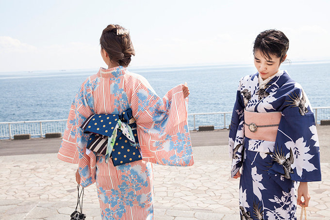 夏の浴衣 - レトロ可愛い新柄やカラフル帯でつくる”ゆかた美人コーデ”｜写真1