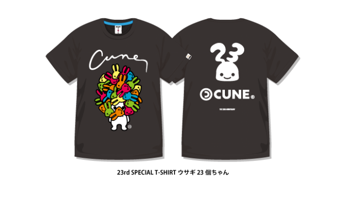 キューン 23周年 ウサギコラボTシャツ