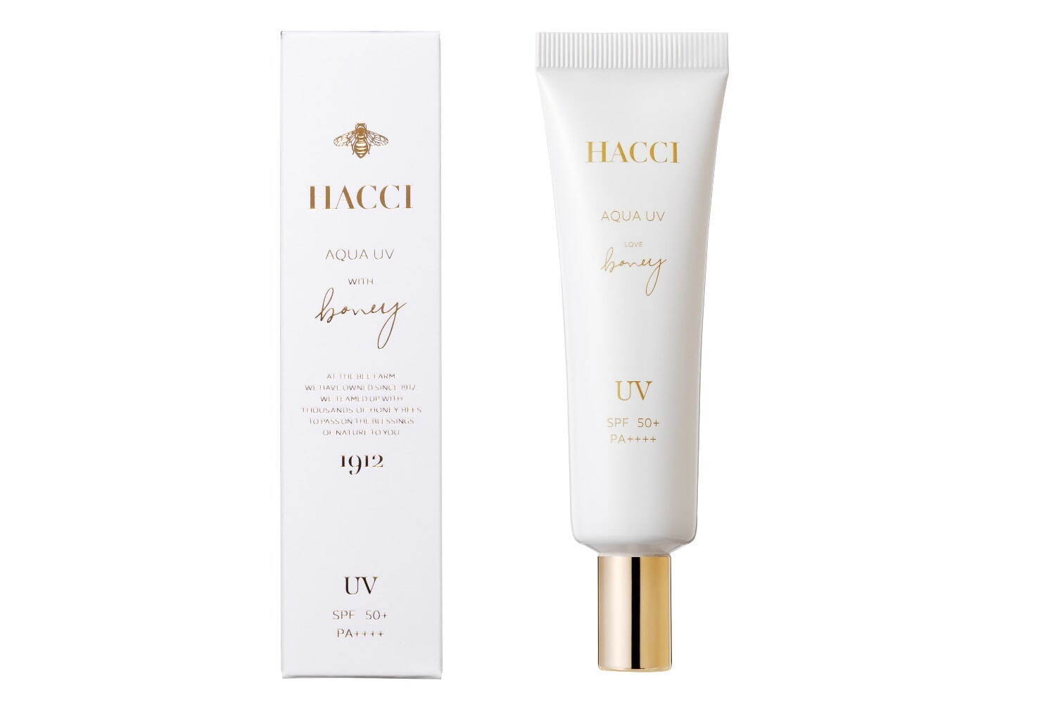 「HACCI アクアUV Rn」SPF50+・PA++++ 30g 5,280円