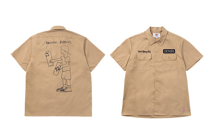 Mark Gonzales TCツイルワッペン・プリント入りルーズフィットS/S
オープンカラーシャツ 9,000円+税