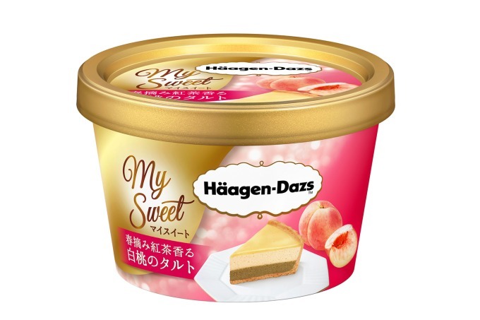 ハーゲンダッツ(Häagen-Dazs) 春摘み紅茶香る 白桃のタルト｜写真1