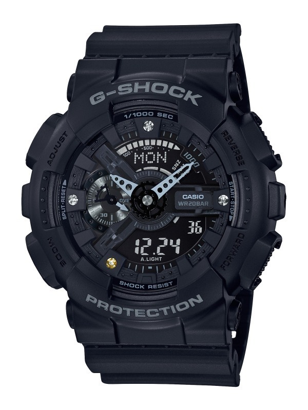 G-SHOCKとBABY-Gのクリスマス限定ペアウオッチ、マットブラックに輝く3つのダイヤモンド｜写真6