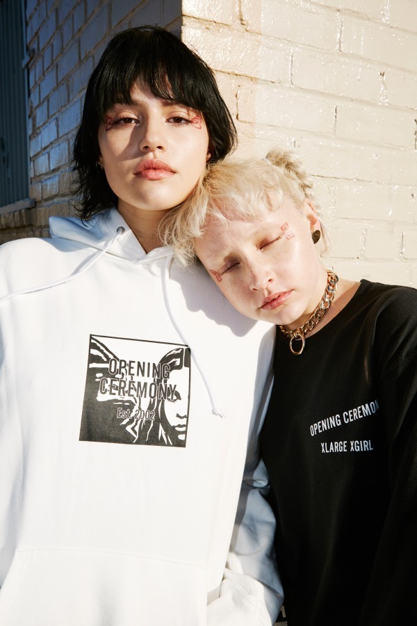 XLARGE×X-girl×オープニングセレモニー、チャイナ風ジャカードサテンのジャケットなど｜写真3