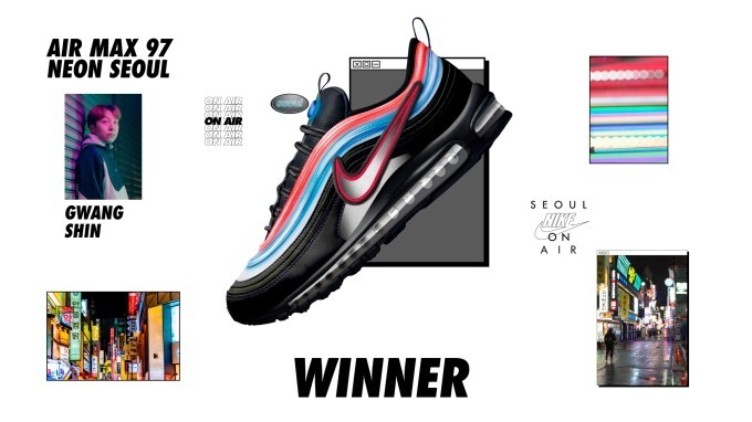 Nike Air Max 97 Neon Seoul, by Gwang Shin