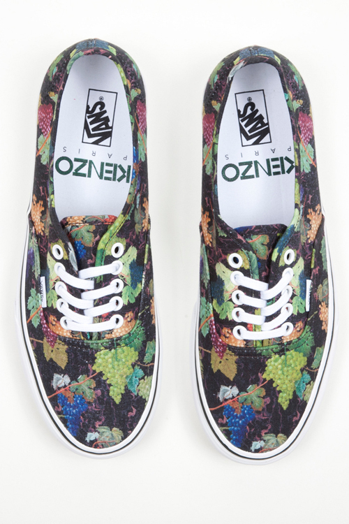 KENZO×VANSのコラボ第3弾は、マーブルとグレーププリントのオーセンティックとスリッポン｜写真1