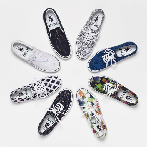 KENZO×VANSのコラボ第3弾は、マーブルとグレーププリントのオーセンティックとスリッポン｜写真10