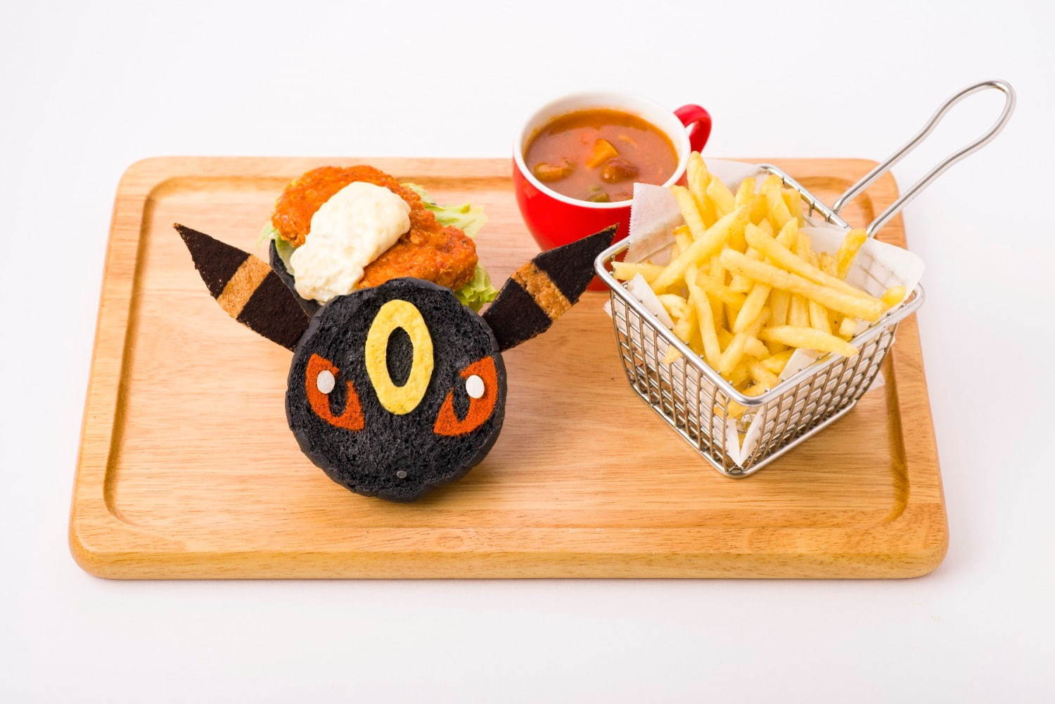 ポケモンカフェからエーフィ＆ブラッキーのチキンバーガー - 金・銀のポケモンが限定メニューに｜写真5