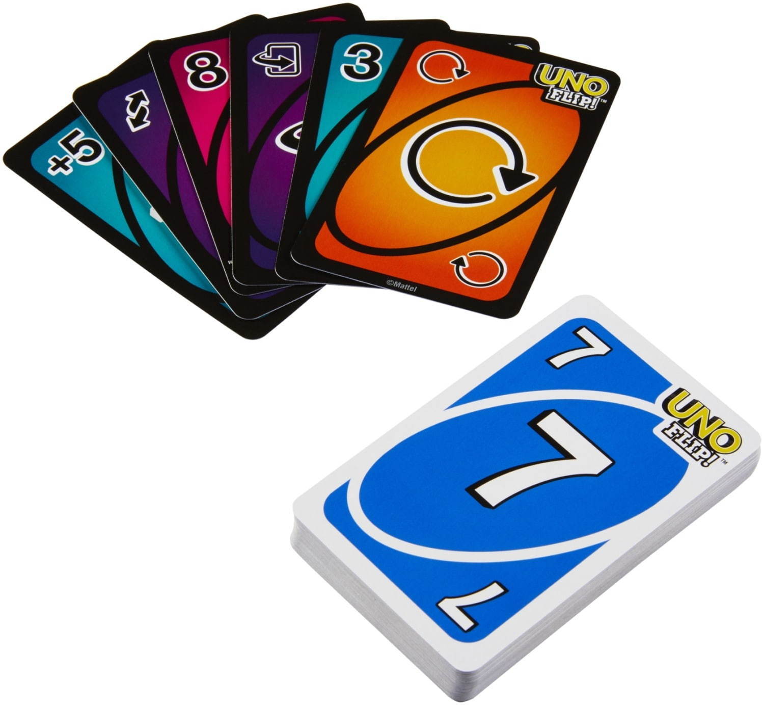 カードゲーム「UNO」から“表裏”で2面性ルールをもつ「UNO FLIP(ウノ フリップ)」新登場｜写真1