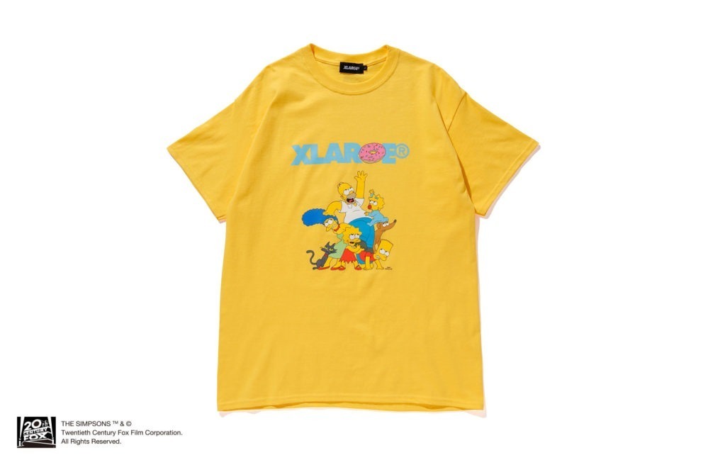 シンプソンズ×XLARGEのTシャツ、シンプソンズ一家が勢揃いしたグラフィックを配して｜写真3