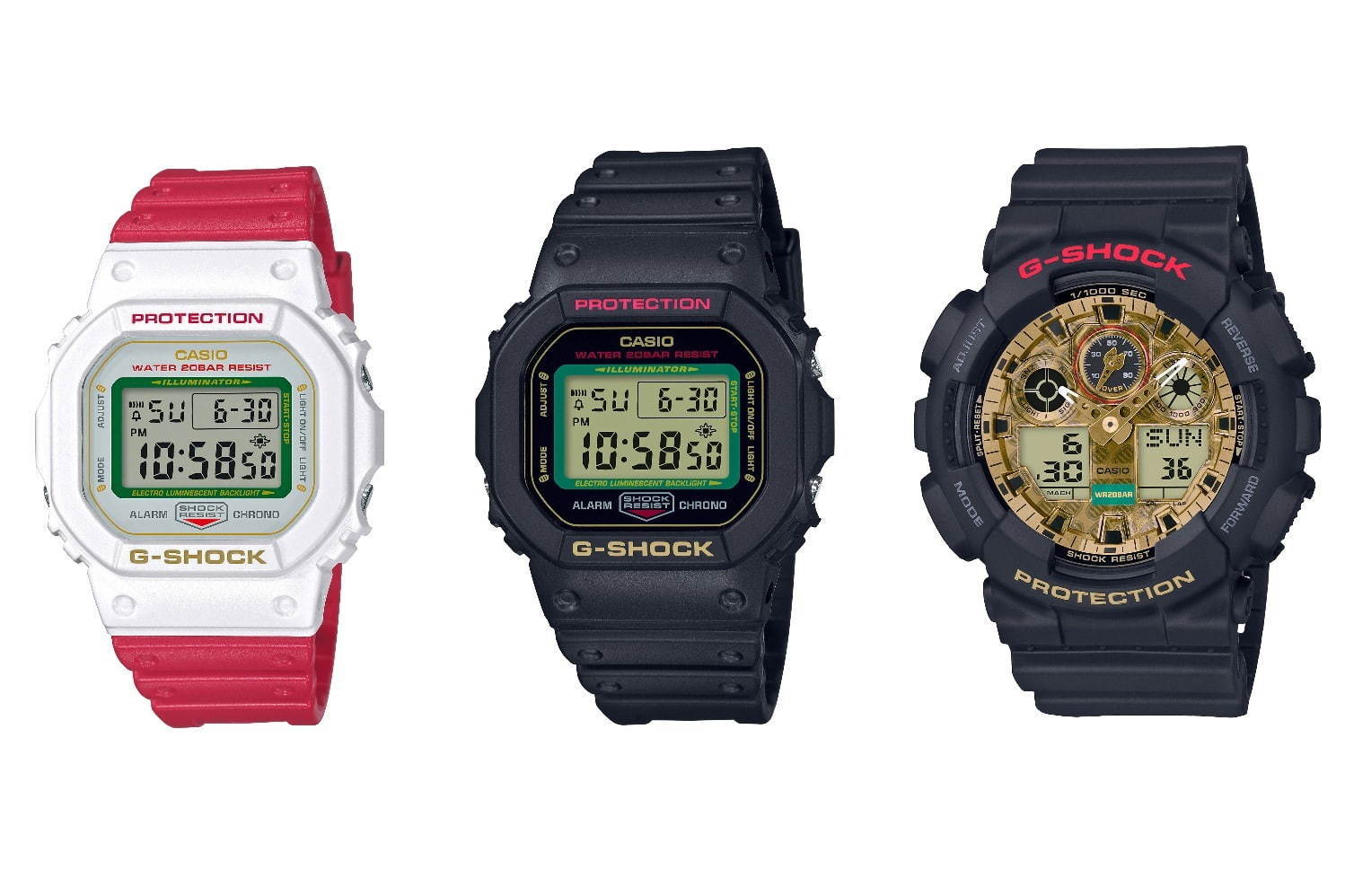 G-SHOCK「DW-5600」「GA-100TMN-1AJR」“招き猫”モチーフの新作