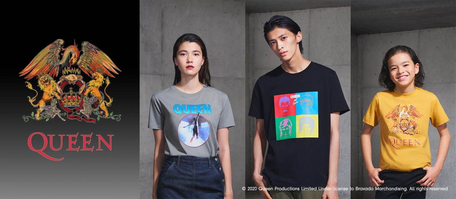 GU×クイーンのコラボTシャツ、「メイド・イン・へヴン」プリントや“レディオガ・ガ”ロゴTなど｜写真39