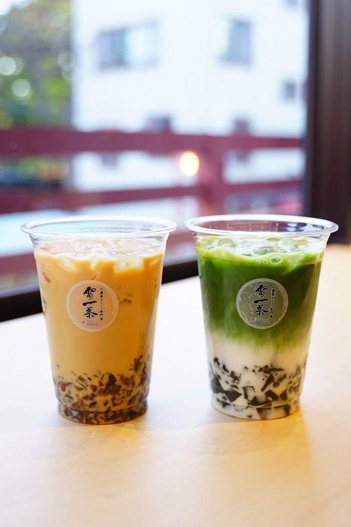 「和紅茶黒糖わらびラテ」浅草・お濃茶スイーツ専門店「雷一茶」で、優しい甘み×ぷるぷる食感｜写真2