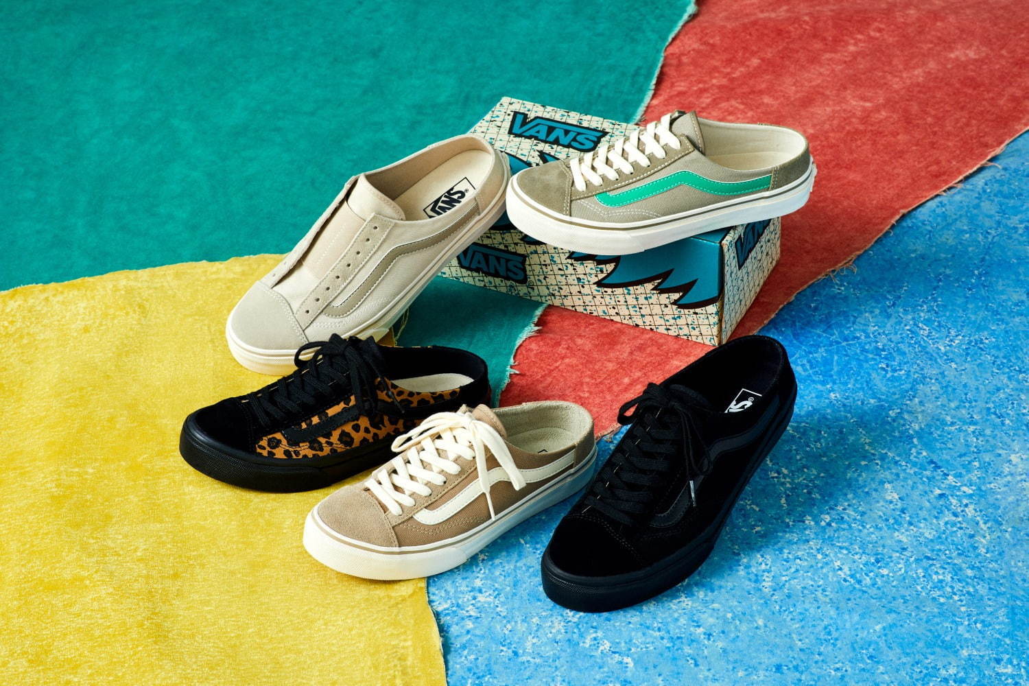 VANSからミュールタイプの新作“レオパード柄”オールドスクール、ローズバッド限定発売｜写真3