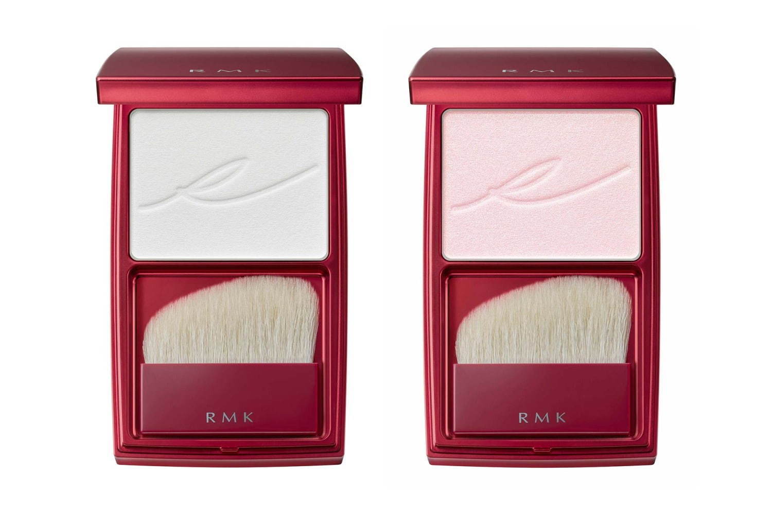 左から) RMK 江戸桜 トランスルーセントパウダー 01、02 各5,000円＋税