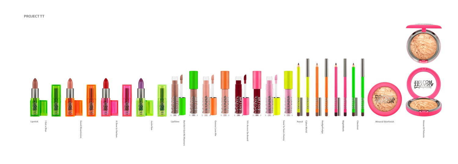 M·A·C“ネオンカラー”ケース入り限定リップスティック、テヤナ・テイラーとコラボ｜写真7