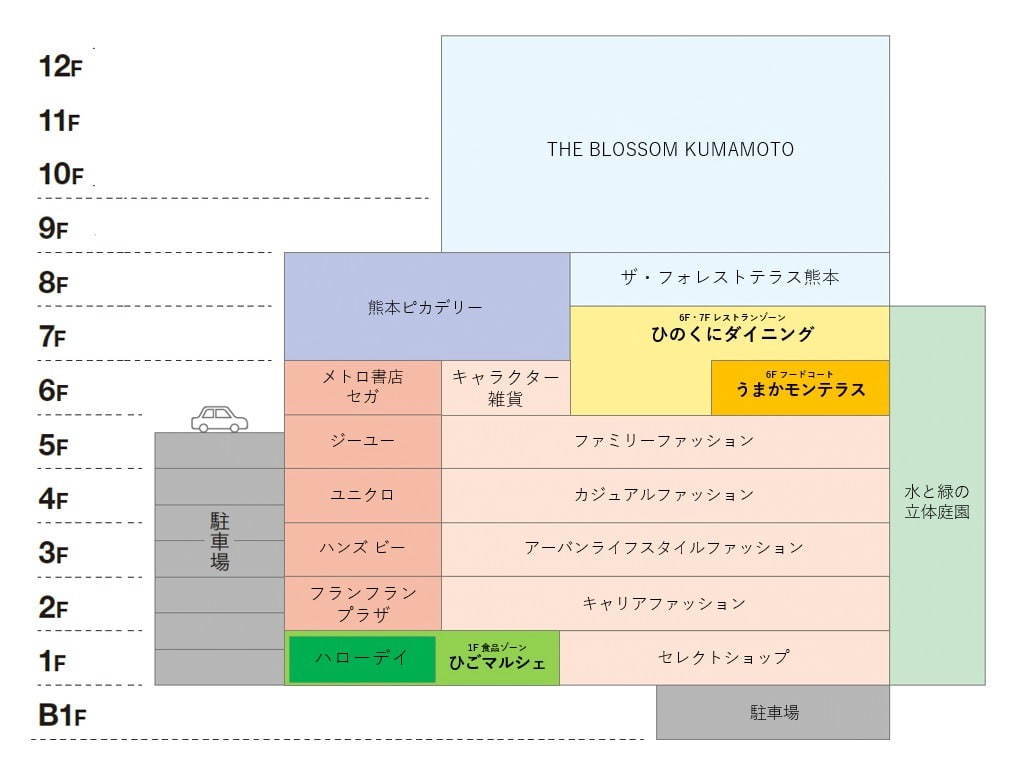 熊本駅前「アミュプラザくまもと」に映画館やユニクロ出店、周辺再開発でホテル「ザ ブラッサム」も｜写真23