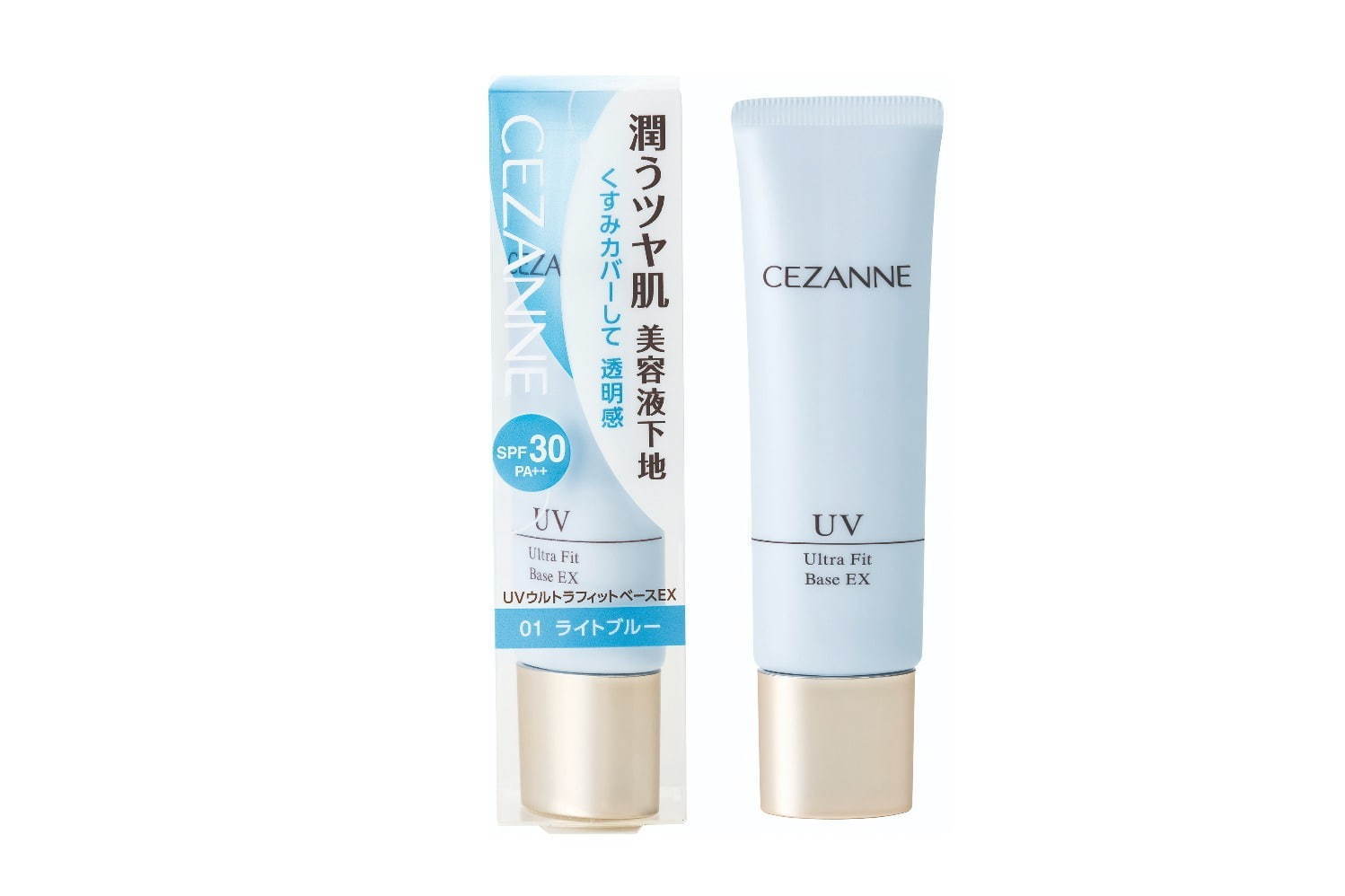 セザンヌ UVウルトラフィットベースEX 01 680円＋税 SPF30/PA++＜新商品＞