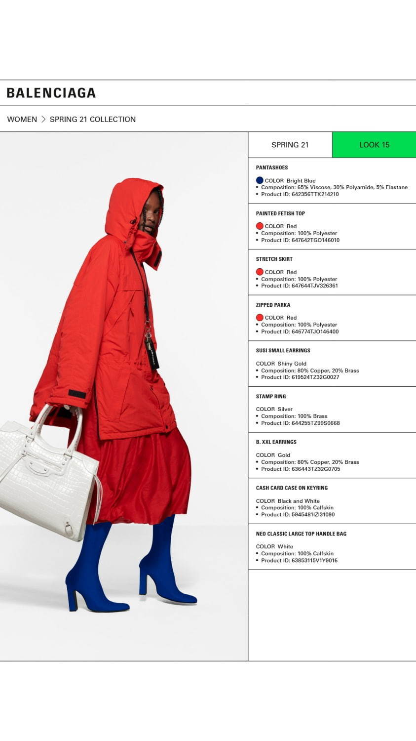 バレンシアガ(BALENCIAGA) 2021年春ウィメンズ&メンズコレクション  - 写真15