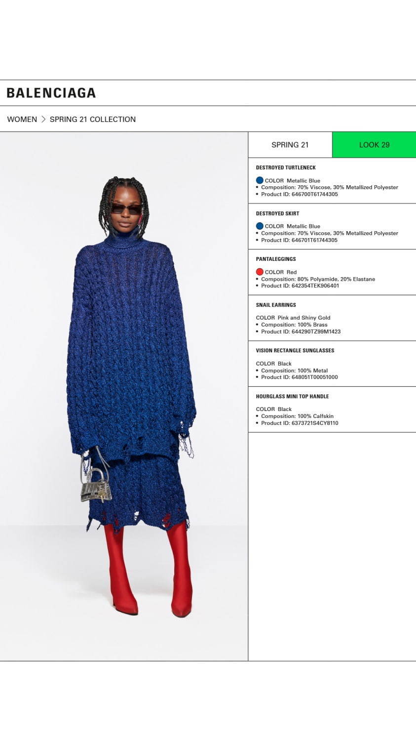 バレンシアガ(BALENCIAGA) 2021年春ウィメンズ&メンズコレクション  - 写真29