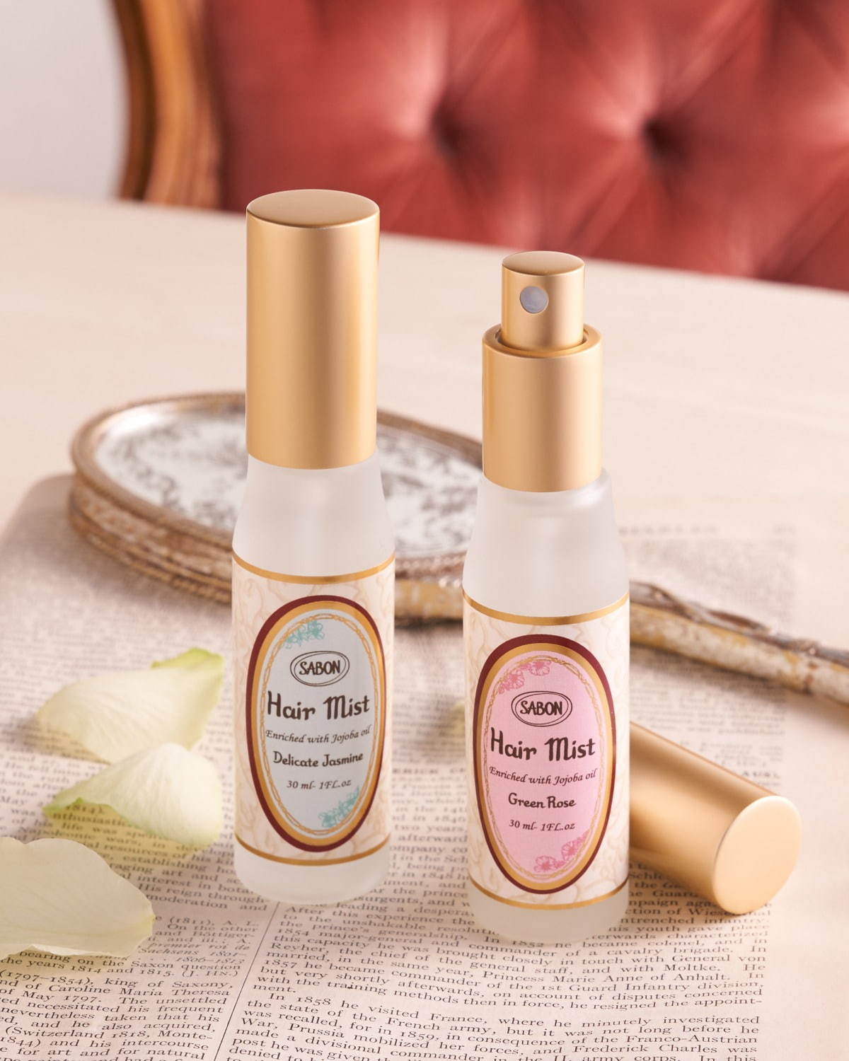 SABON「ヘアミスト」全2種 各30mL 各3,000円＋税