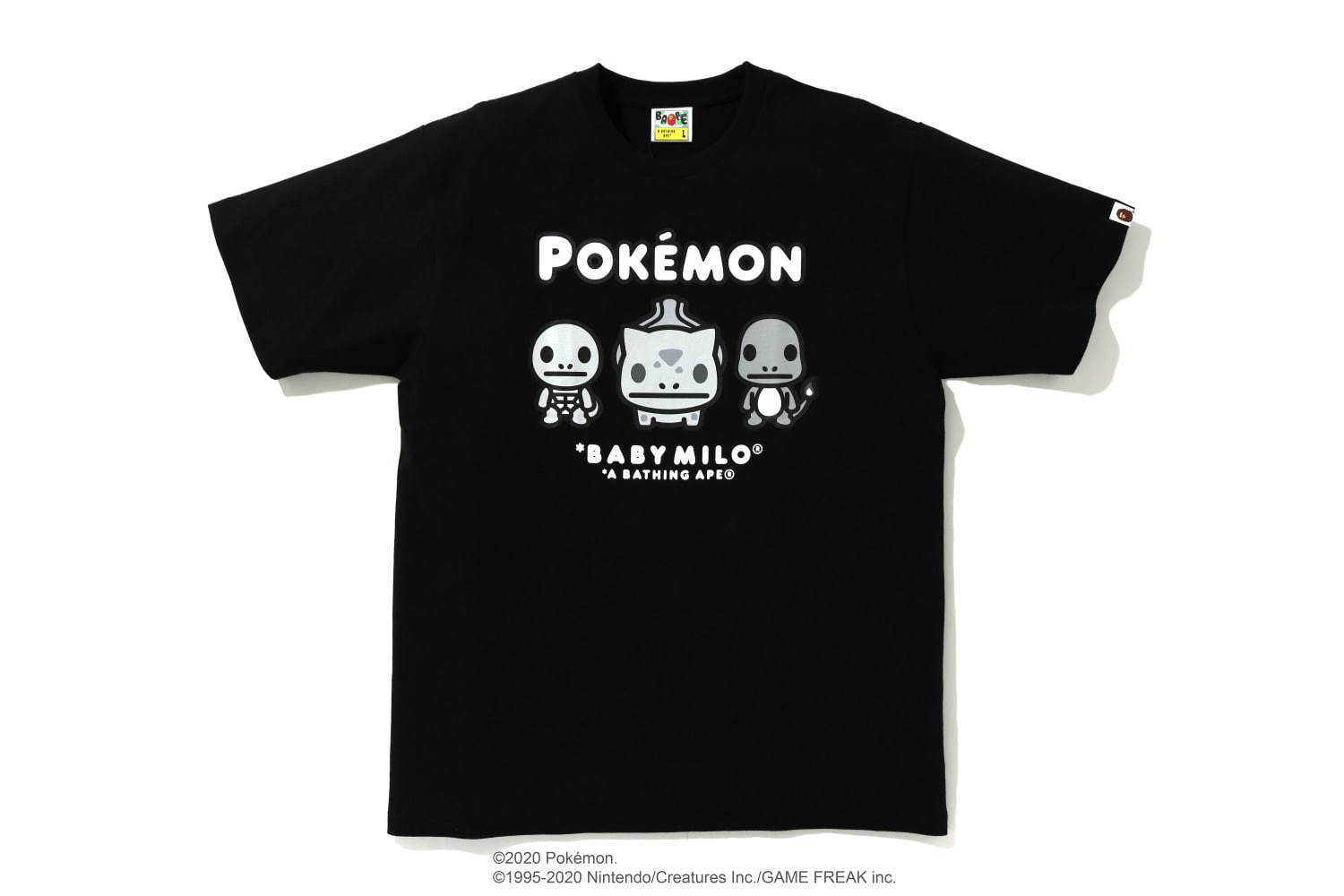 ポケモン×ア ベイシング エイプ、ベイビーマイロ風ポケモンTシャツやピカチュウの耳付きフーディー｜写真62