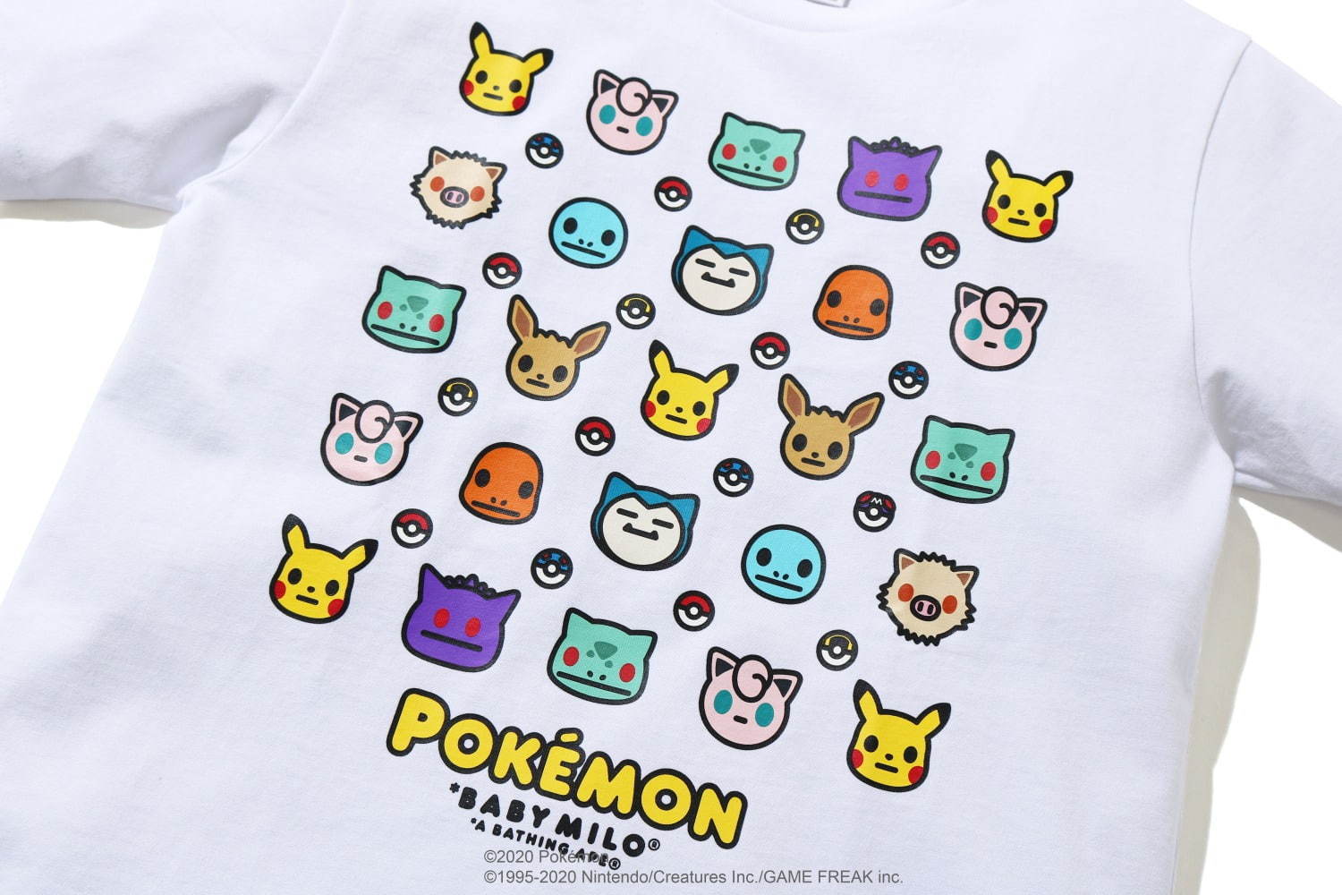 ポケモン×ア ベイシング エイプ、ベイビーマイロ風ポケモンTシャツやピカチュウの耳付きフーディー｜写真75