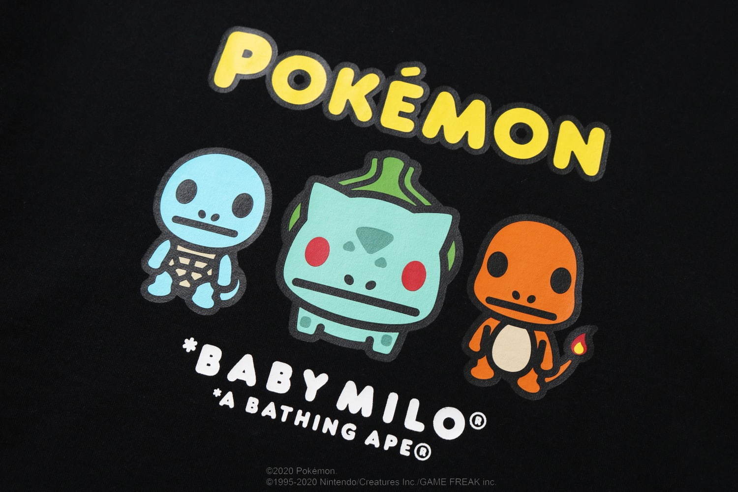 ポケモン×ア ベイシング エイプ、ベイビーマイロ風ポケモンTシャツやピカチュウの耳付きフーディー｜写真8