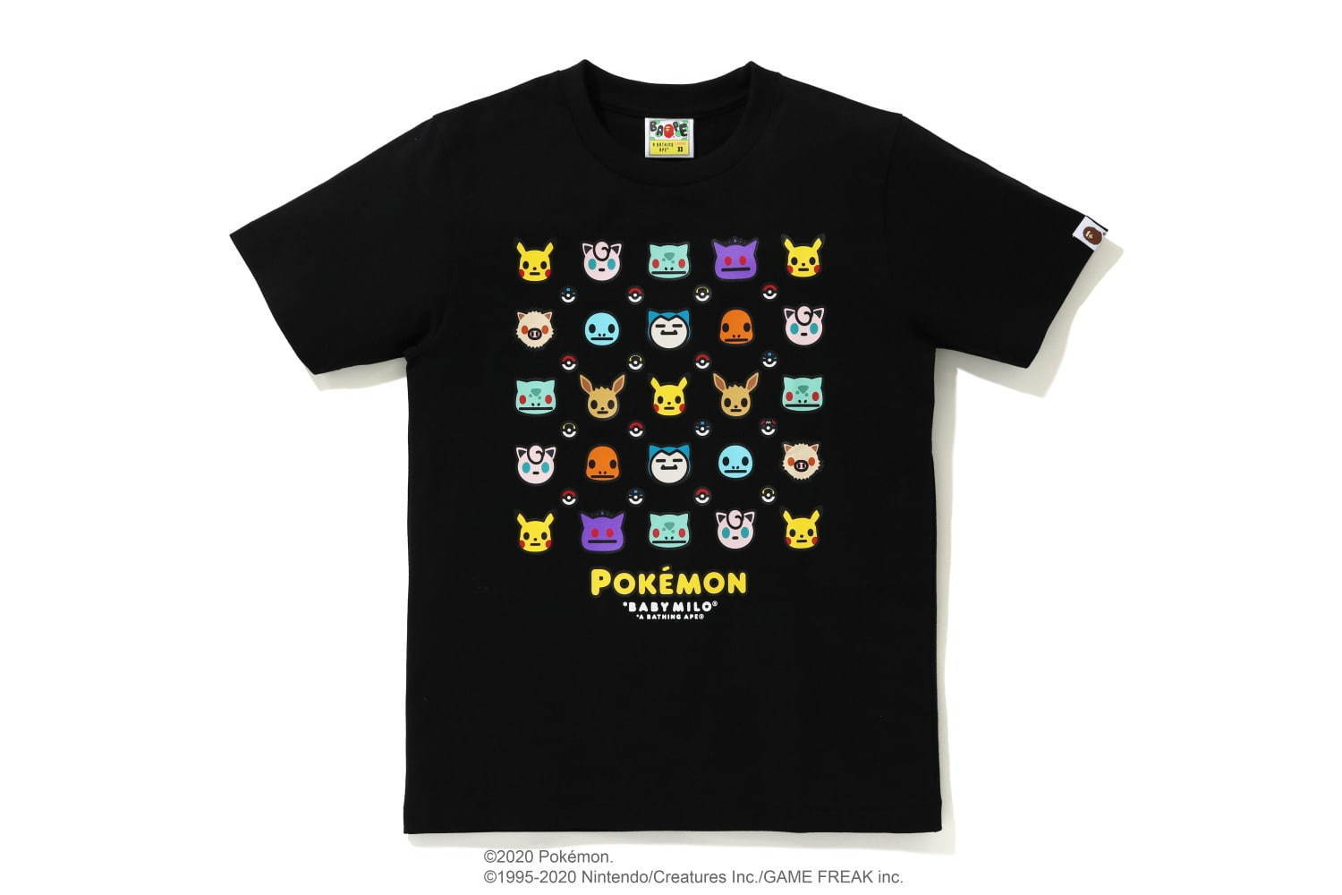 ポケモン×ア ベイシング エイプ、ベイビーマイロ風ポケモンTシャツやピカチュウの耳付きフーディー｜写真73