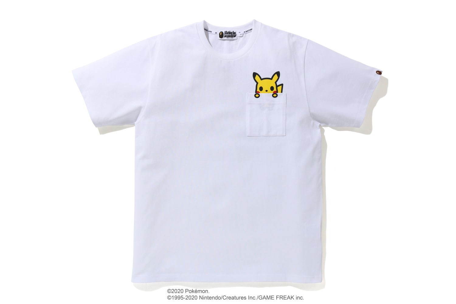 ポケモン×ア ベイシング エイプ、ベイビーマイロ風ポケモンTシャツやピカチュウの耳付きフーディー｜写真3