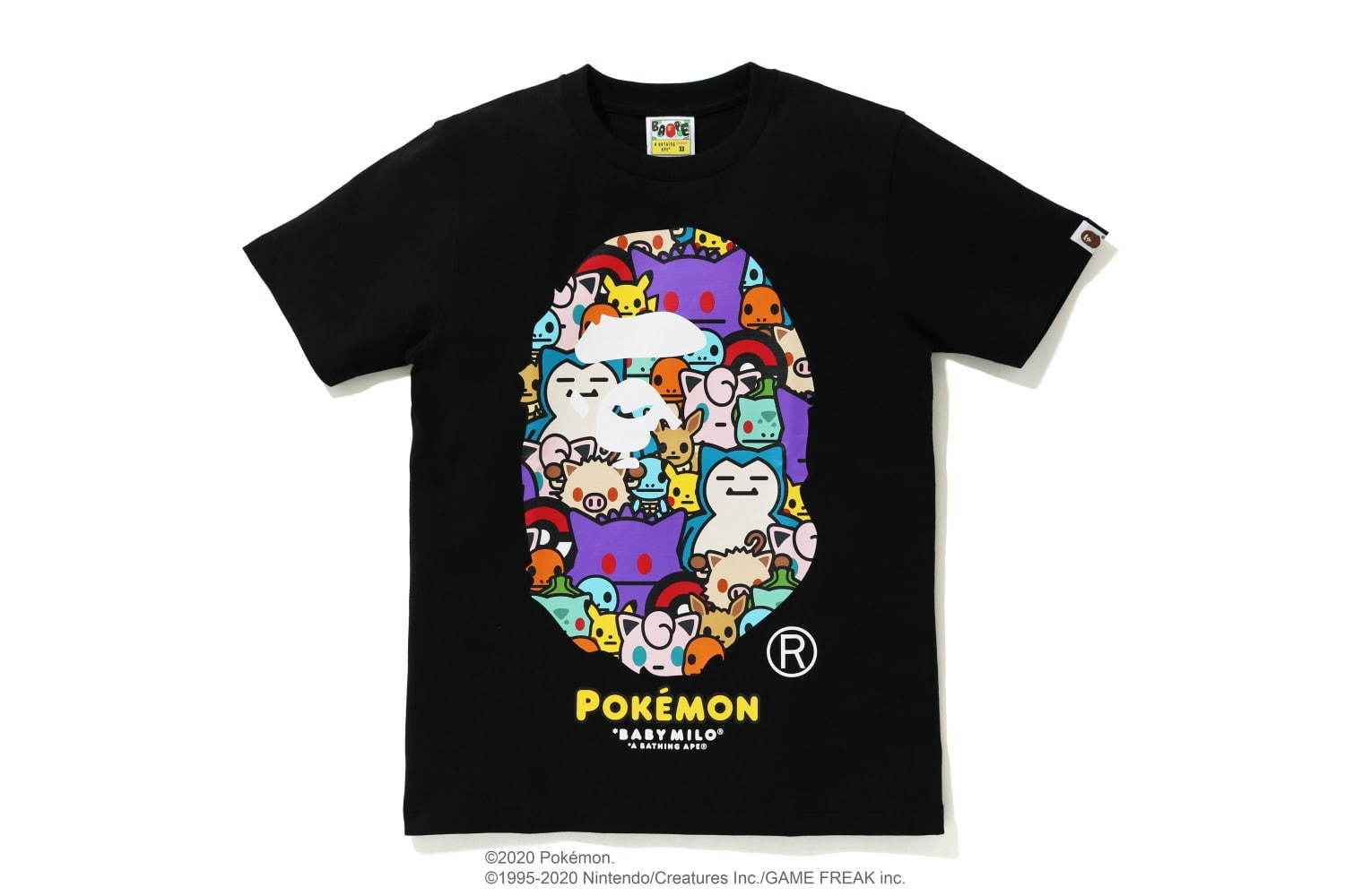 ポケモン×ア ベイシング エイプ、ベイビーマイロ風ポケモンTシャツやピカチュウの耳付きフーディー｜写真77