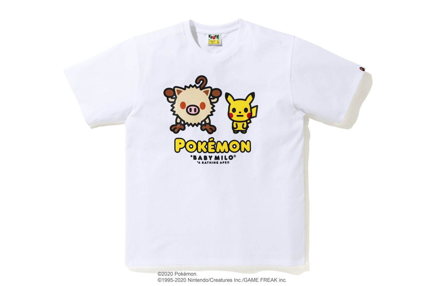 ポケモン×ア ベイシング エイプ、ベイビーマイロ風ポケモンTシャツやピカチュウの耳付きフーディー｜写真65