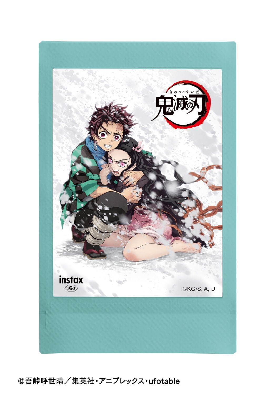 鬼滅の刃“炭治郎と禰豆子”のインスタントカメラ「チェキ」耳飾り＆竹筒チャーム付きポーチも｜写真5