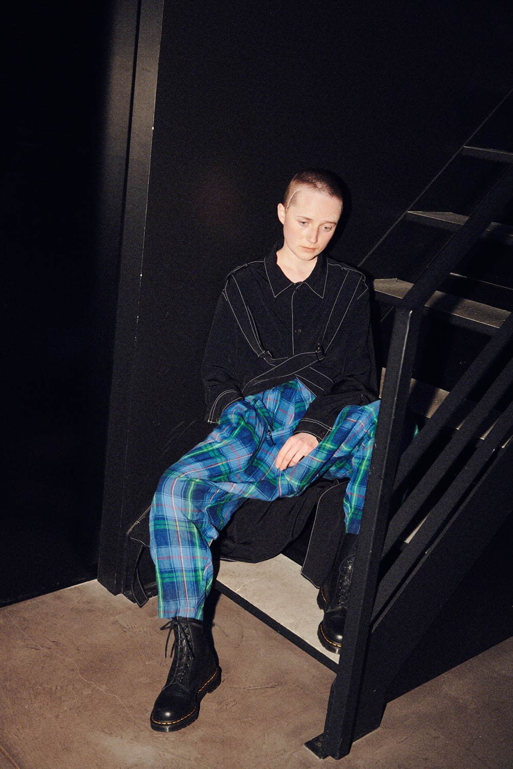 No.107 Long shirts 58,000円＋税(3月発売予定)
No.104 Plaid Pants 42,000円＋税