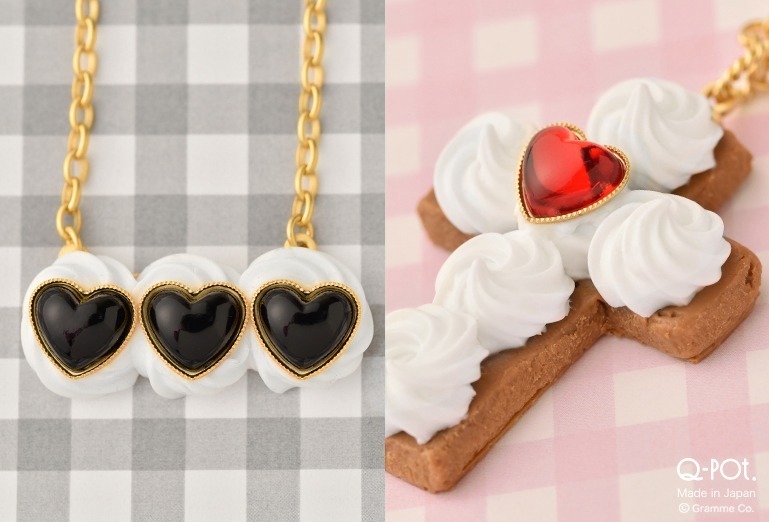 Heart Studs×Cream ネックレス 9,000円＋税
Heart Studs Cross Sugar Cookie ネックレス 10,000円＋税