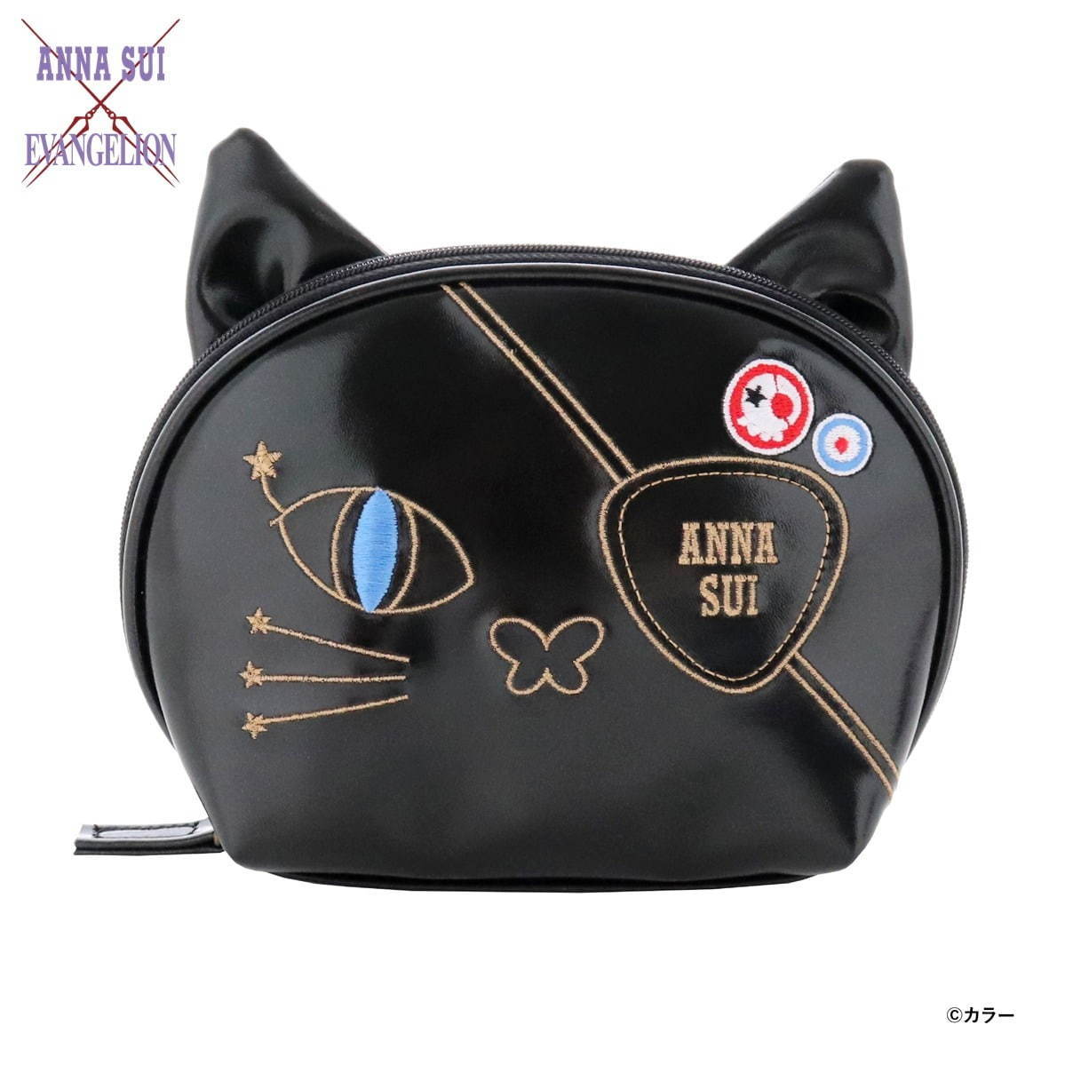 エヴァンゲリオン×ANNA SUI ネコポーチ ブラック 4,180円(税込)