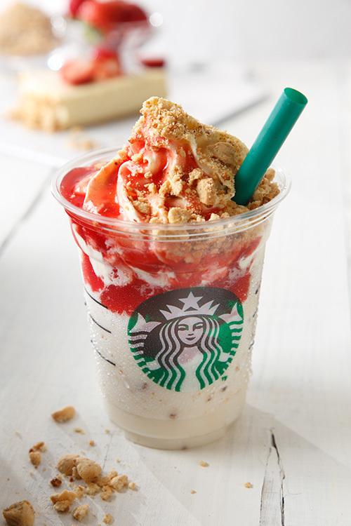 スターバックス(Starbucks Coffee) ストロベリー チーズケーキ フラペチーノ｜写真1