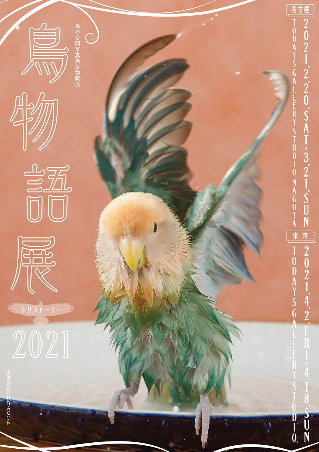 「⿃物語トリストーリー展」東京＆名古屋で“幻の鳥”やインコの美しい写真、人気クリエイターのグッズも｜写真1