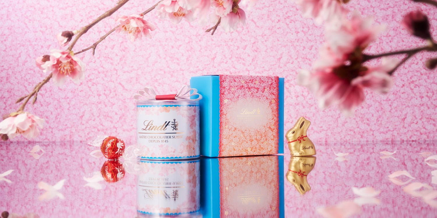 リンツ限定“さくら咲く”チョコレートドリンク、ホワイトチョコ×チェリーに桜の花びらチョコ｜写真2