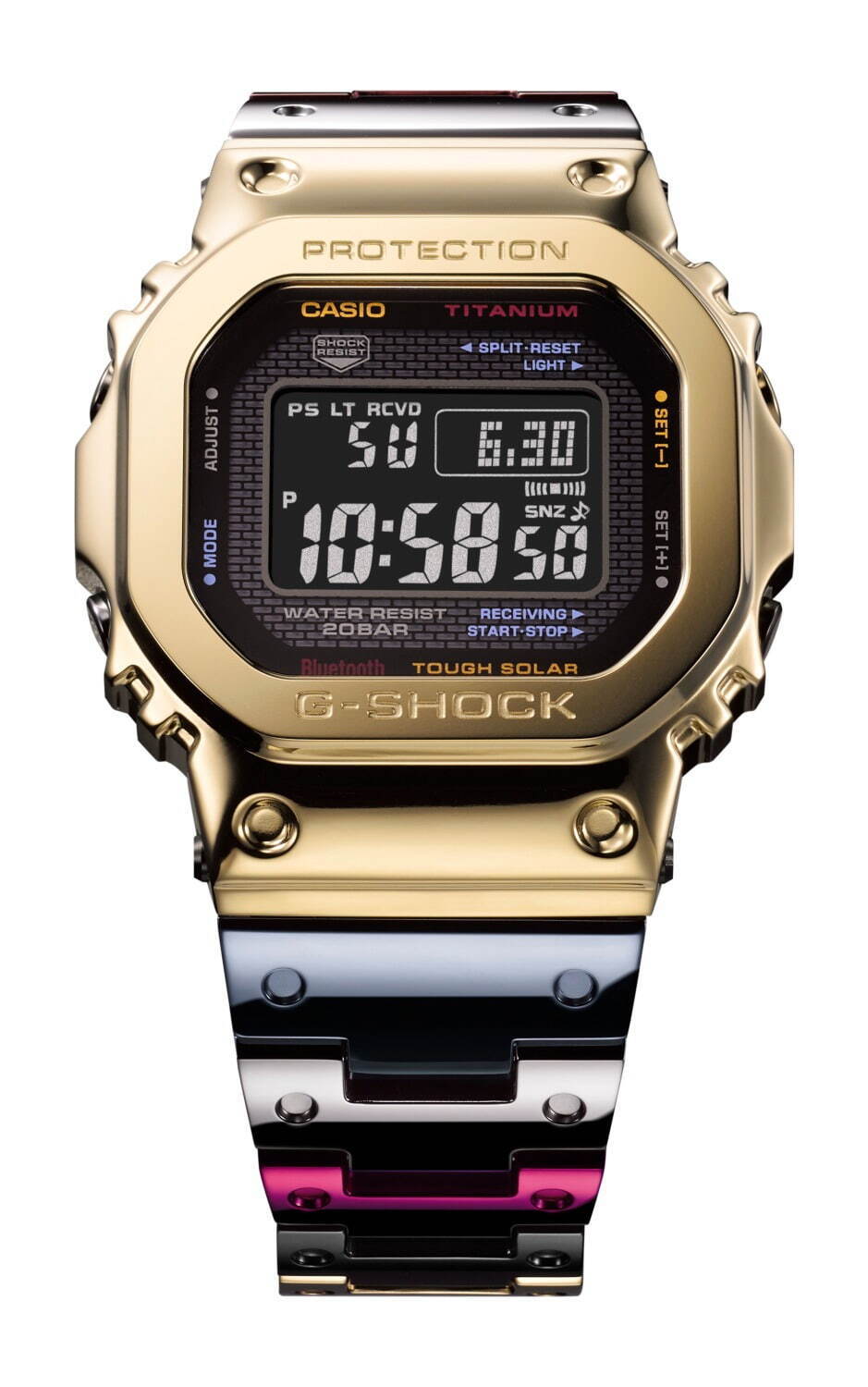 G-SHOCKから新開発チタン合金を採用した新作、メタルモデルとしては初のマルチカラーに｜写真3