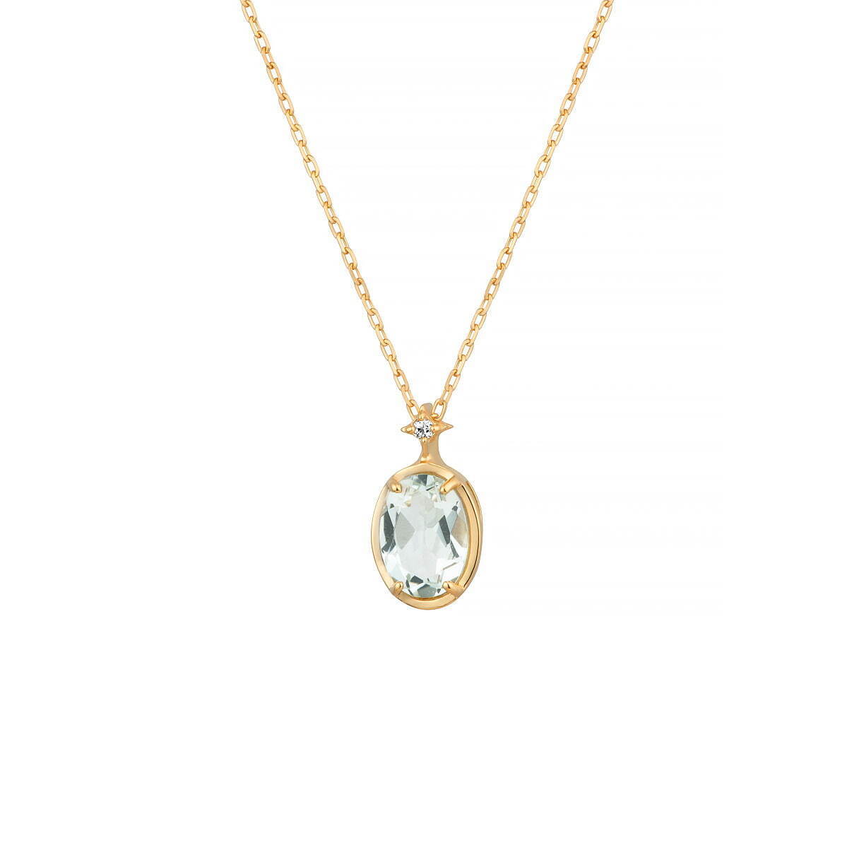 SV(YGc) ネックレス/Quartz (Green Amethyst)/Topaz 11,000円