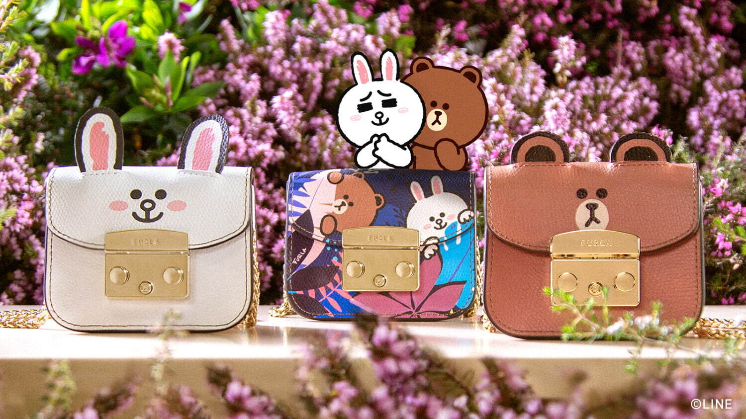 FURLA LINE FRIENDS 2021 MICRO BAG 各29,700円(税込)