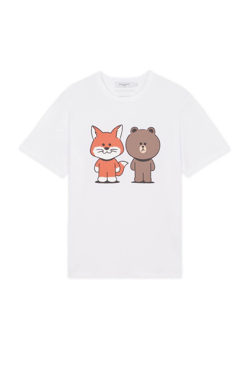 メゾン キツネ“LINE FRIENDS風”キツネ×ブラウンのコラボTシャツ、トート＆マグも｜写真8