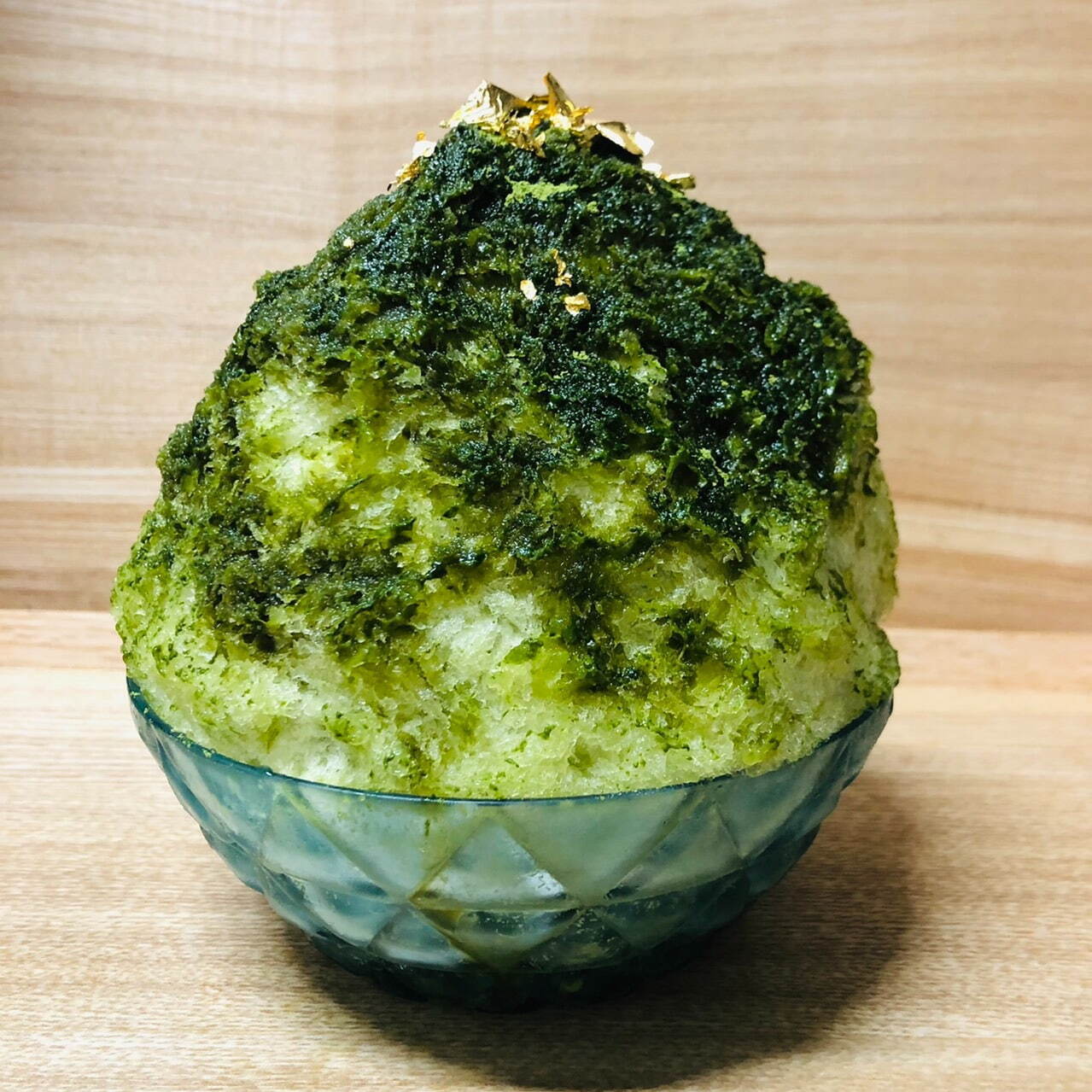 「極上濃い抹茶かき氷《緑茶付き》」1,300円