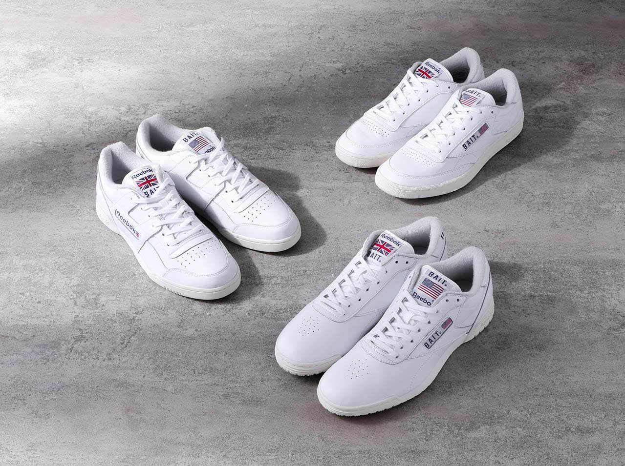 BAIT x REEBOK MEN EXOFIT LO CLEANE CN5875 15,400円
BAIT x REEBOK MEN WORKOUT PLUS CN5874 15,400円
BAIT x REEBOK MEN CLUB C 85 CN5884 15,400円