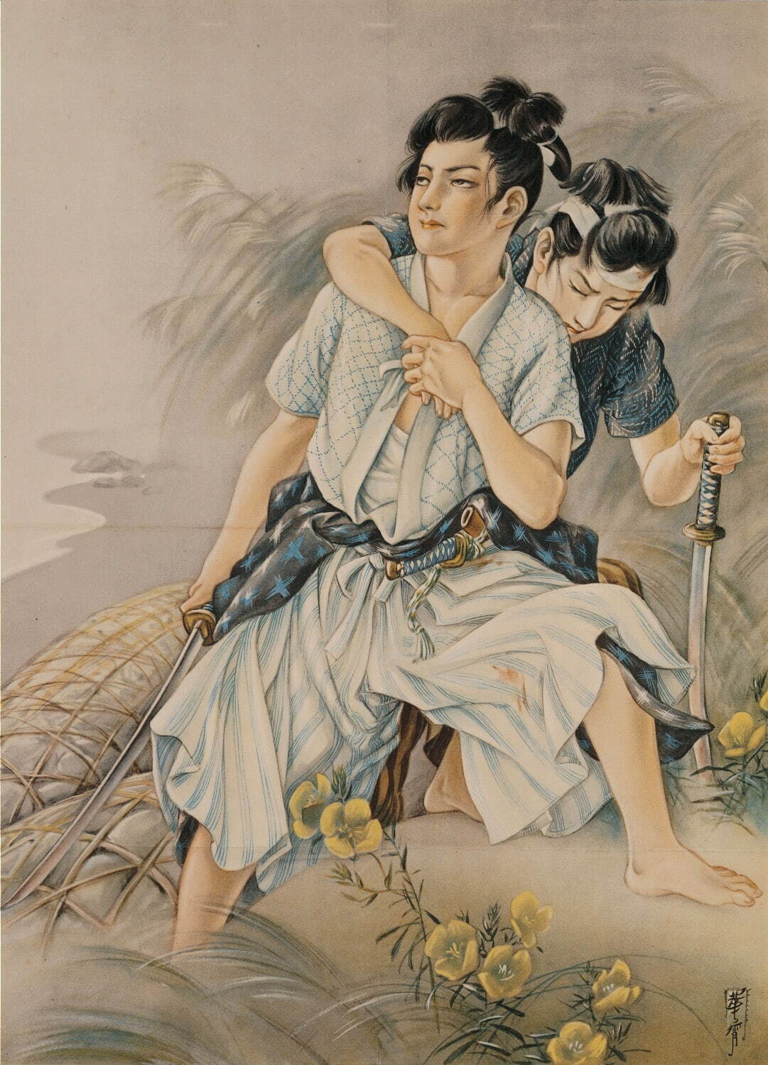 高畠華宵《月下の小勇士》1929 弥生美術館［後期展示］