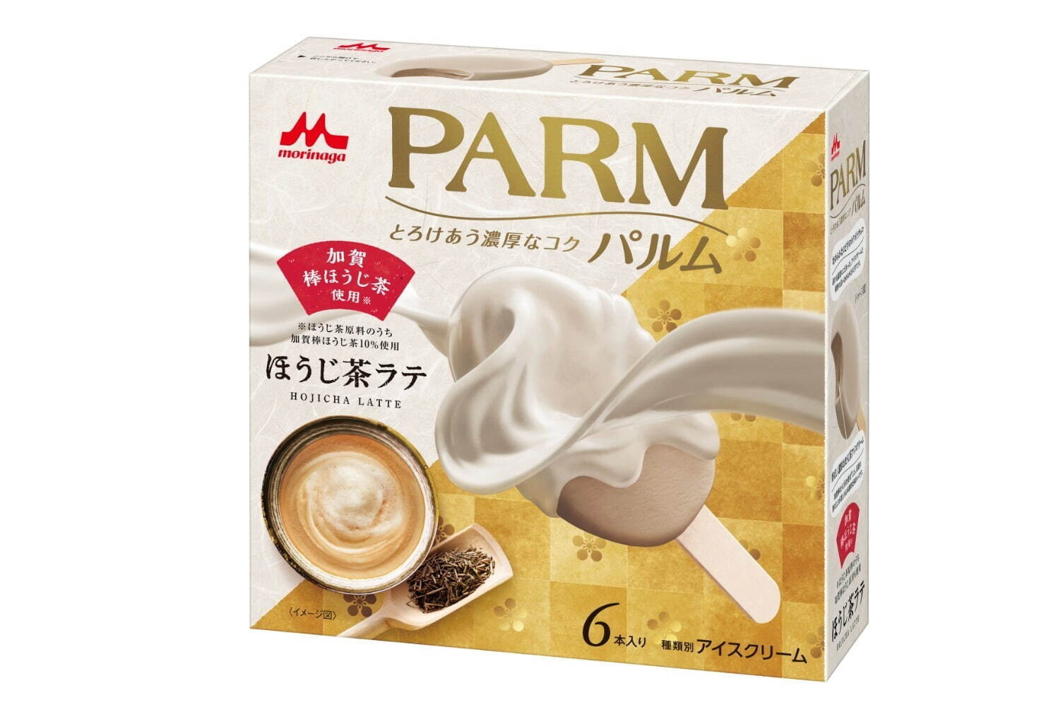 「パルム  ほうじ茶ラテ」限定登場、香ばしい“加賀棒ほうじ茶”使用アイス×濃厚ホワイトチョコ｜写真1