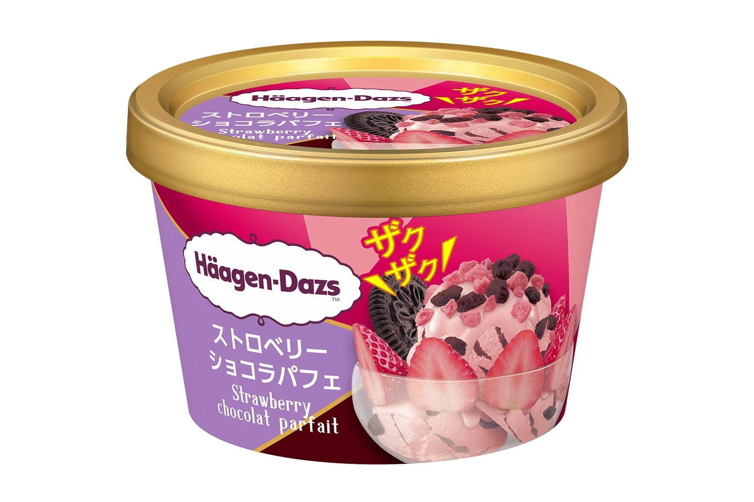 ハーゲンダッツ ミニカップ「ストロベリーショコラパフェ」318円(希望小売価格)