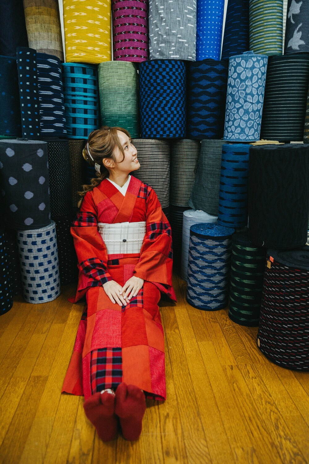 キモノ バイ ナデシコ(KIMONO by NADESHIKO) パッチワークきもの｜写真3