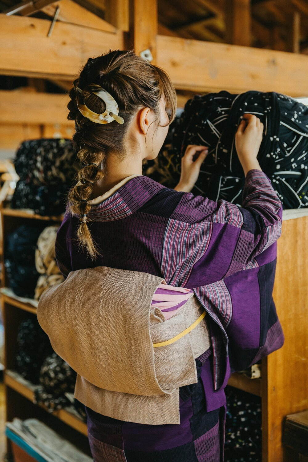 キモノ バイ ナデシコ(KIMONO by NADESHIKO) パッチワークきもの｜写真10